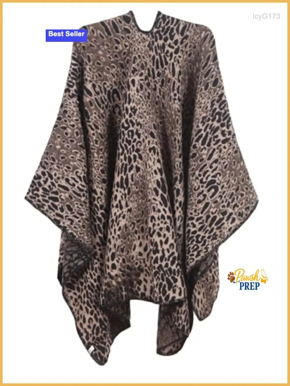Reversible Cashmere-Feel Poncho Cape Wrap Shawl for Women, Cozy Open Front